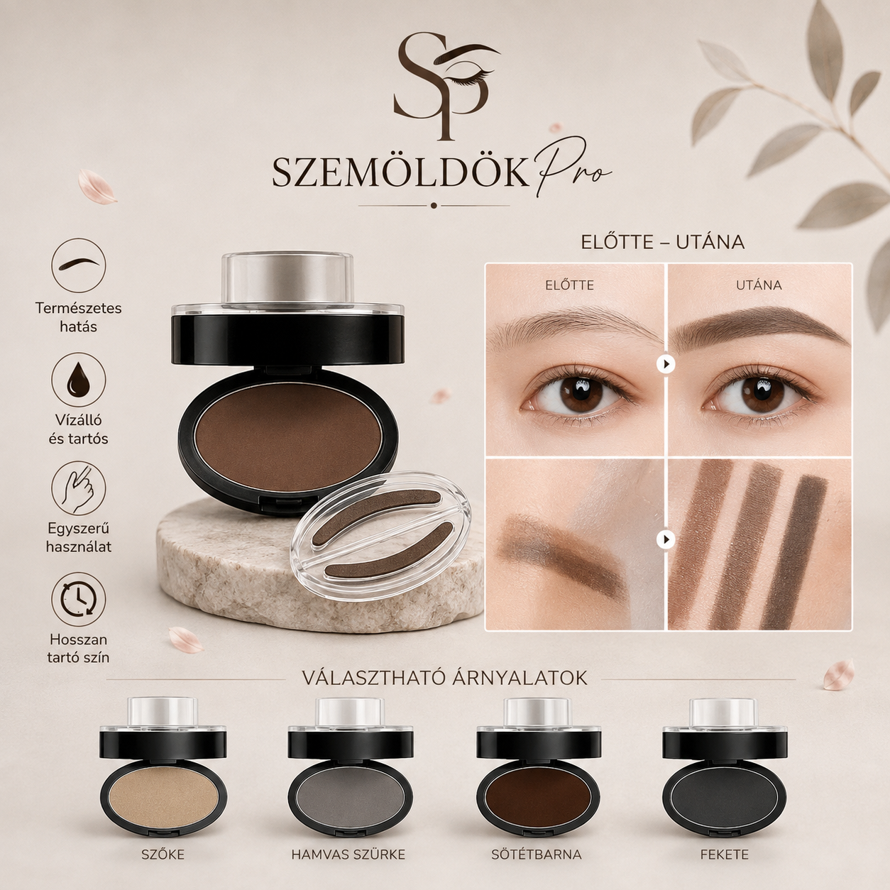 Szemöldök Pro - Vízálló Szemöldök Nyomda Szett